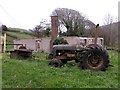 Tractor on Blaen Baglan Farm in Baglan Community
