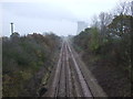 Railway towards Gainsborough in Sturton le Steeple