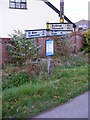 Roadsign on Moles Lane in St. Margaret, Ilketshall