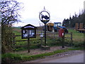 Notice Board Village Sign & White Horse Farm Postbox in NR35 1NA
