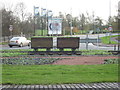 The roundabout at the entrance to Winsford Industrial Estate in CW10 9JQ
