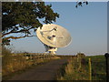 Microwave dish radio telescope astronomy at Darnhall in CW7 4DY