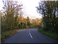 B1118 at the junction with Church Road, Brundish in Brundish
