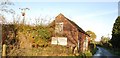 Old red brick Barn on Marston Lane in ST18 9SY