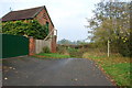 End of Church Lane, Gayton in Staffordshire