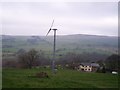 Wind turbine at Whitticker's Farm in BB7 9DT