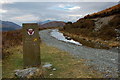 Path and marker sign, Cow Hill Circuit in PH33 6UR