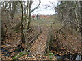 Concrete footbridge over Wellings Brook in DY14 0HY