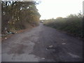 Track to Newmarsh farm in KT11 1NP