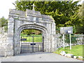 The Gates of St. Cyngar's Parish Church, Llangefni in LL77 7QA