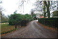 The driveway to Charnes Hall in ST21 6NW