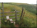 Stile above Wadham Beach in PL8 1HP