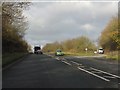 A51 at the exit from the southbound layby in WS15 4QD
