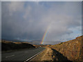 A851 cutting - and a rainbow in IV42 8QB