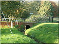 Bridge over the brook in MK16 9FG