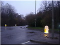 Roundabout on Oxshott Road in KT22 0ET