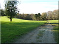 Bridleway west across West Surrey Golf Club in GU8 4DW