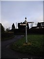 Road junction and signpost, Norton Hawkfield in BS39 4EU