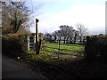 Footpath gate and signpost near Chew Magna in BS40 8RS