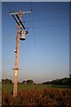 Rural power lines in Knaith