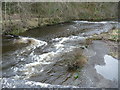 Double weir on the River Vyrnwy below Pontrobert in SY22 6HT