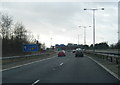 M55 curving way from M6 north in PR3 5LF