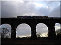 Train on the Sankey Viaduct in WA12 9AR