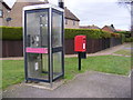 Telephone Box & 111 Bell Lane Postbox in IP5 2DW