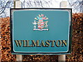 Wilmaston sign and crest in HR2 0SL