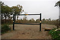 Barrier at entrance to car park (closed), Thornden Wood Rd in CT5 3ES