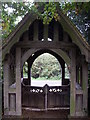 Lych -gate st. Andrew's church, White Colne in CO6 2QD
