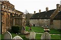 Almshouses and churchyard at Donyatt in TA19 0RT