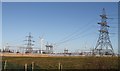 Bicker Electricity SubStation and Pylons in Bicker Gauntlet