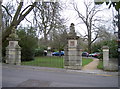 Royal Victoria Park - former road entrance in BA1 2YE