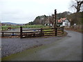 Footpath along a roadway near Conwy in LL32 8DQ
