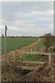 Public footpath towards Reepham in LN3 4FX