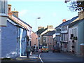 Stryd Fawr/High Street, Abergwaun/Fishguard, looking down in SA65 9HE