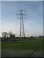 Pylons on Nailsea Moor in BS48 4BU