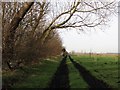 Track near Joist Farm in CB25 9LR