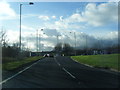 Mold by-pass at Wrexham Road roundabout in CH7 1HY