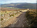 Track on eastern shoulder of Creagan a Chaise in AB37 9HN