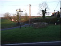 Road junction and signpost at Cog in Sully and Lavernock Community