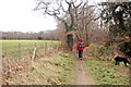 Footpath approaching Thrift Wood in CM3 4RJ
