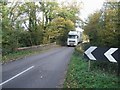 Big lorry on a small bridge in ST19 9BY
