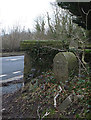 Heversham - Milnthorpe boundary stone in LA7 7DY