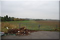 Gate leading to farmland, Thornden Wood Rd in CT6 7NX