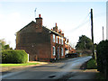 Cottages opposite St Mary's church, Burstall in Burstall