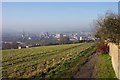 Footpath overlooking Bath city centre in BA2 6HT