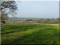 Across fields towards Lythwood View in SY3 0BW