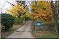 Entrance to Downs Farm, Westwell in OX18 4JY